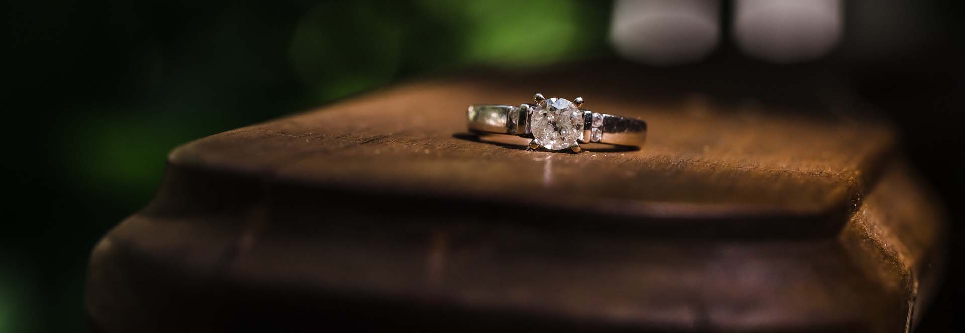 An engagement ring